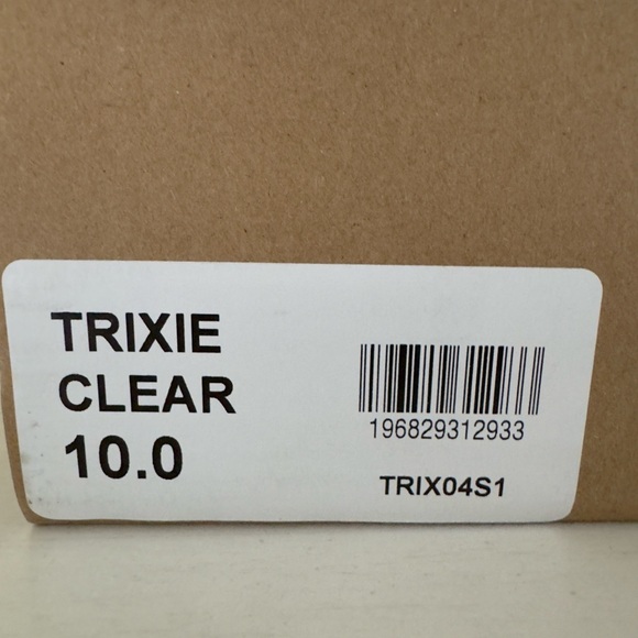 NIB size 10 Steve Madden “Trixie” clear and nude Super High Platform sandals. - Picture 5 of 7